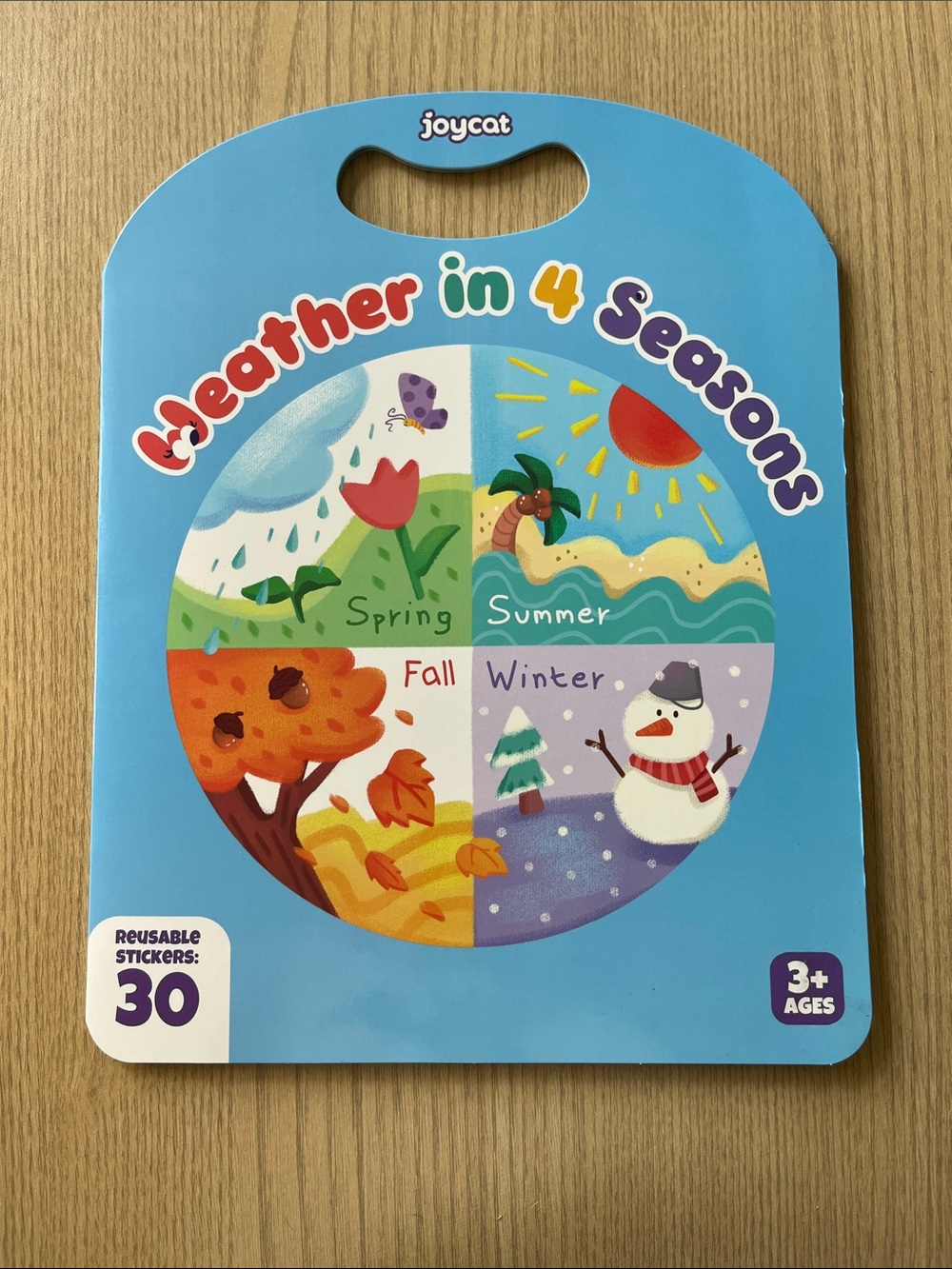 Joycat "Weather in 4 Seasons" Kids Sticker Activity Book - Ages 3+